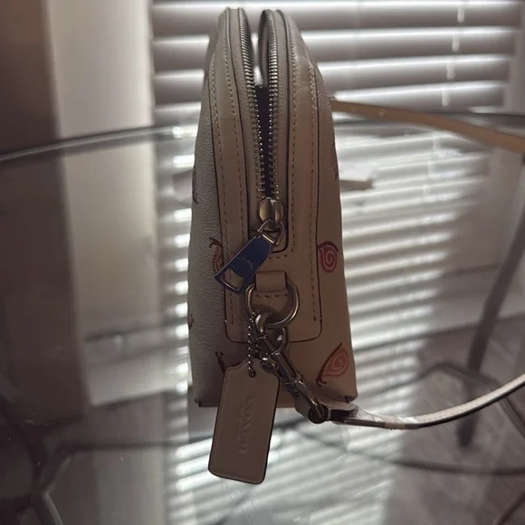 NWT Coach snail print Madi crossbody cream white bag - Picture 5 of 9